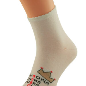 skarpety damskie Bombowa Babcia ecru