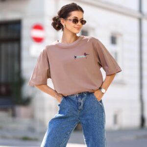 bluzka damska Lara Jamnik Paris cappuccino