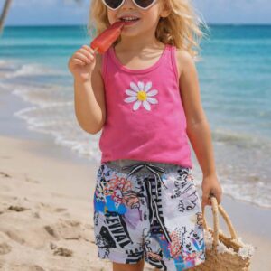 Spodenki dziecięce szorty Grafitti krótkie mutikolor