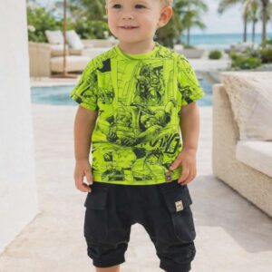 Bluzka dziecięca Mimi neon