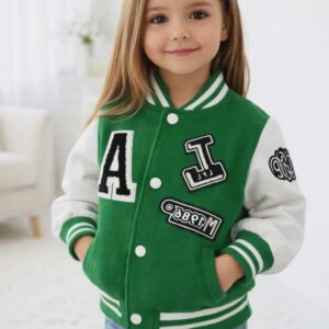 Kurtka dziecięca bejsbolówka bomberka Yoyo zielona