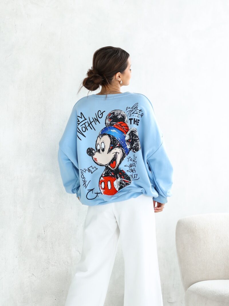 bluza damska Miki Lara Fashion błękitna