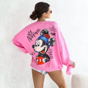 bluza damska Miki Lara Fashion róż cukierek