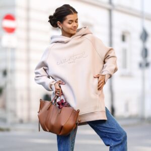 bluza damska Lara Essential jasny beż