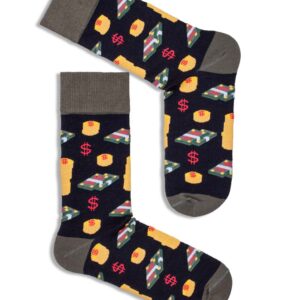 skarpety męskie Milena Dolary czarne rozmiar 42-46