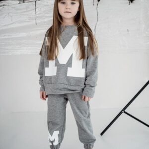 Komplet dziecięcy dres Kids By Voga Italia szary