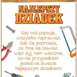dyplom Najlepszy Dziadek majsterkowicz