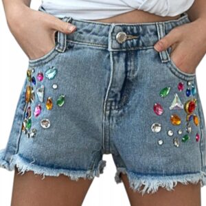 Spodenki dziewczęce jeans Chill Out niebieskie