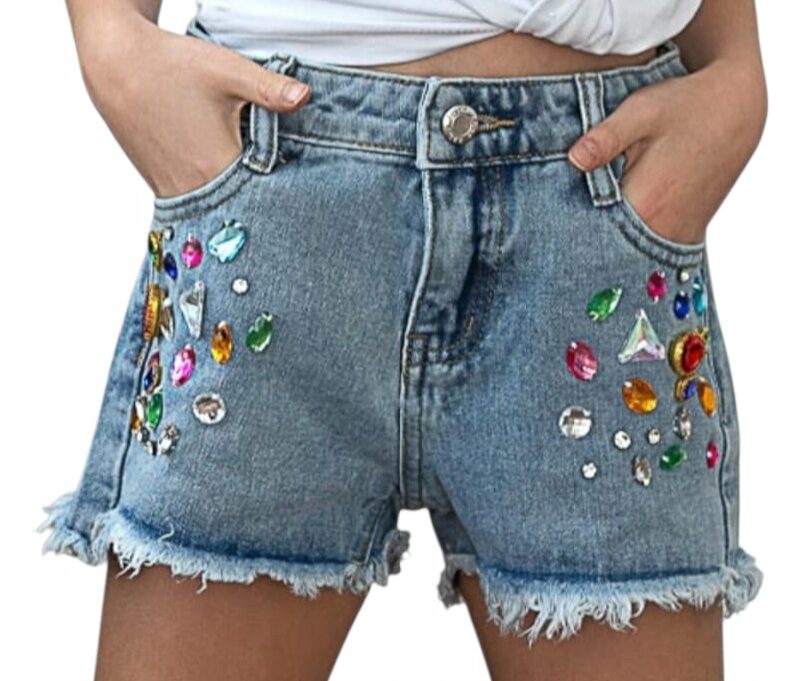 Spodenki dziewczęce jeans Chill Out niebieskie