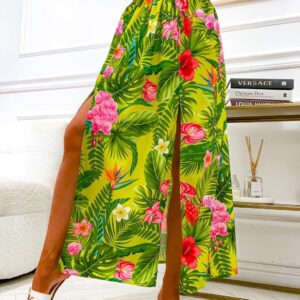 spódnica damska Stayhere Exotic zielona