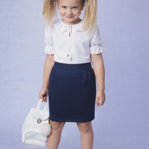 Spódnica dziewczęca wizytowa Jomar granatowa