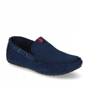 Mokasyny chłopięce komunijne buty dziecięce granatowe