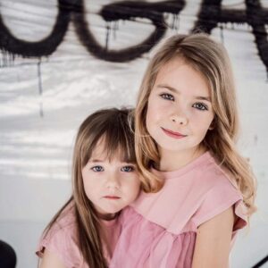 Bluzka dziewczęca wizytowa Voga pudrowy róż