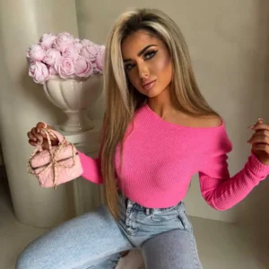 Bluzka damska Wafelek By Me jasny róż