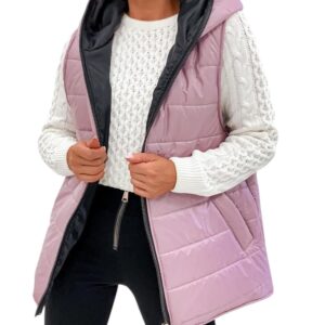 Kamizelka damska pikowana Stayhere różowa