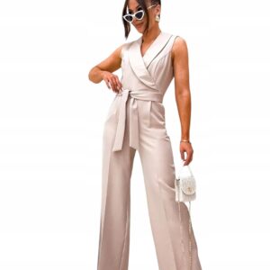 Kombinezon damski kopertowy Stayhere beż