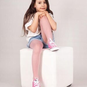 Rajstopy dziewczęce YOCLUB MIKROFIBRA różowe 40 den