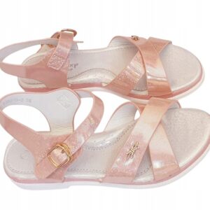 sandały dziecięce holo Badoxx różowe
