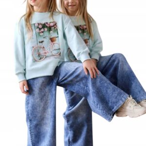 Bluza dziewczęca Qba Kids pastelowa mięta