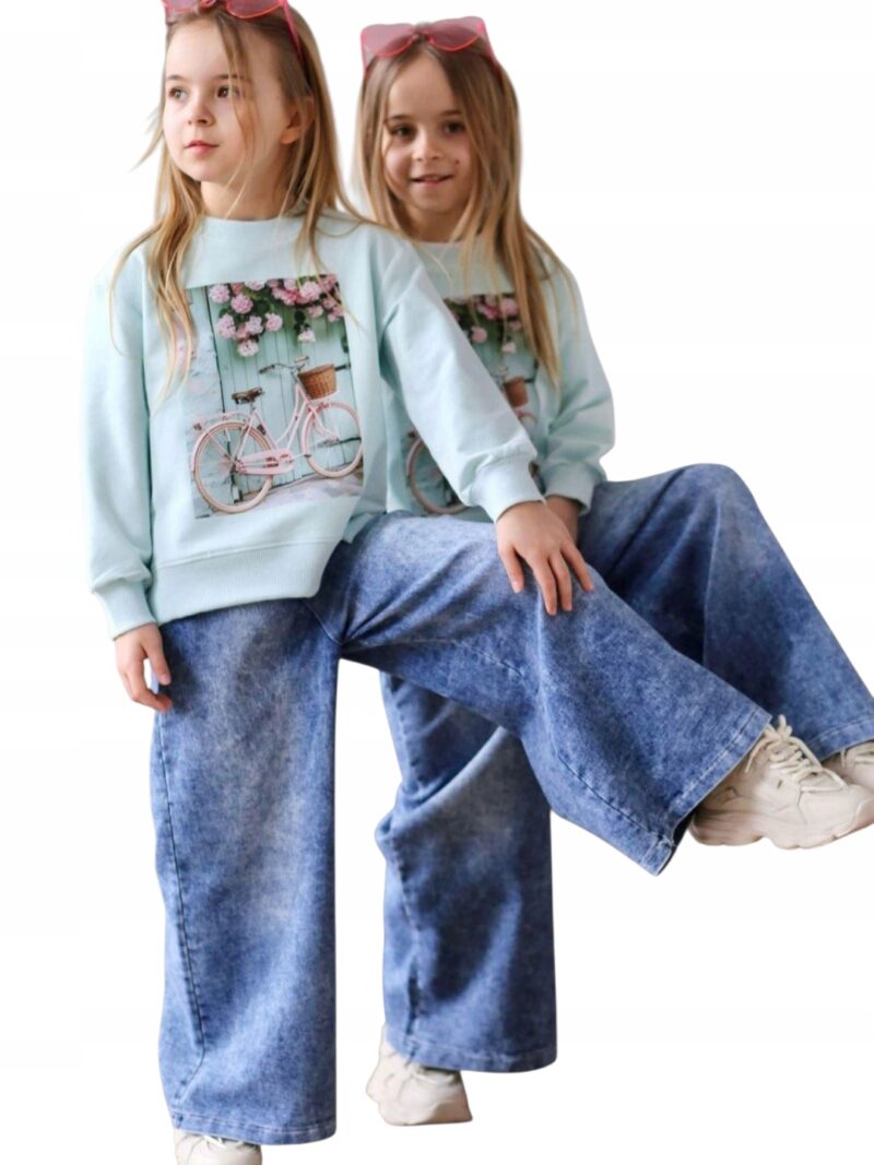 Bluza dziewczęca Qba Kids pastelowa mięta