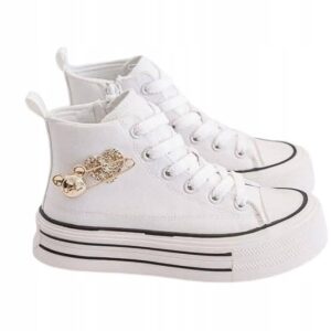 Trampki damskie platforma Seastar białe