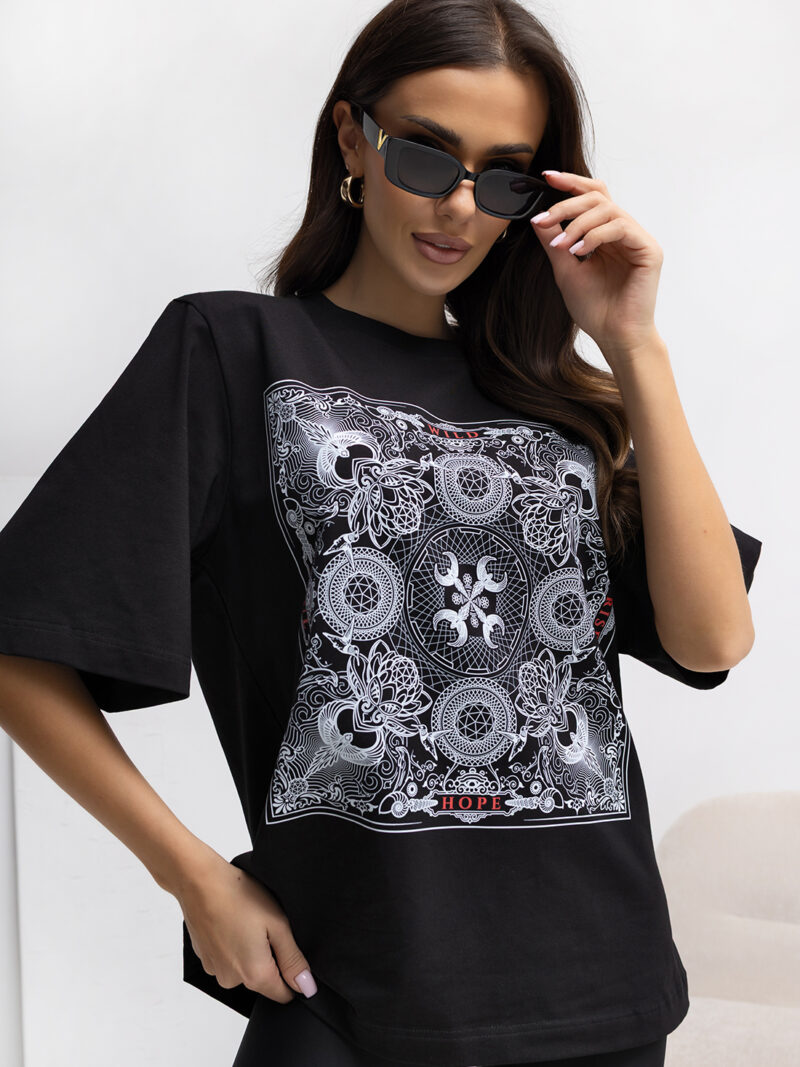 T-shirt damski Hope Wild Lara czarny