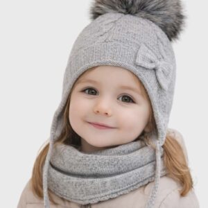 Komplet czapka komin dziewczęcy rozmiar 46-48