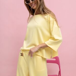 Komplet damski Ella zestaw z bluzką i spodniami