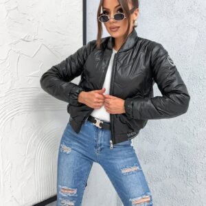 Bomberka damska z gumami z logo Stayhere