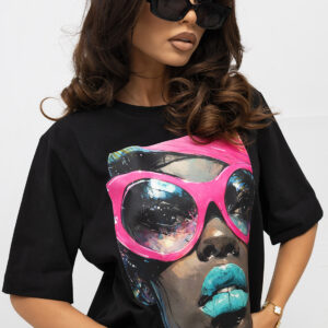 Bluzka t-shirt Pink Icon Lara Fashion