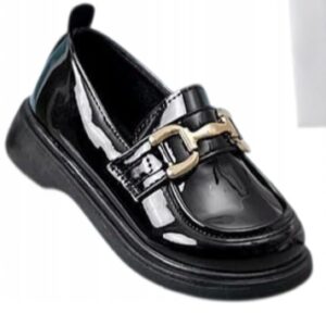 Mokasyny dziewczęce półbuty czarne