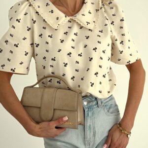 Bluzka damska z kołnierzykiem Choco Selfie