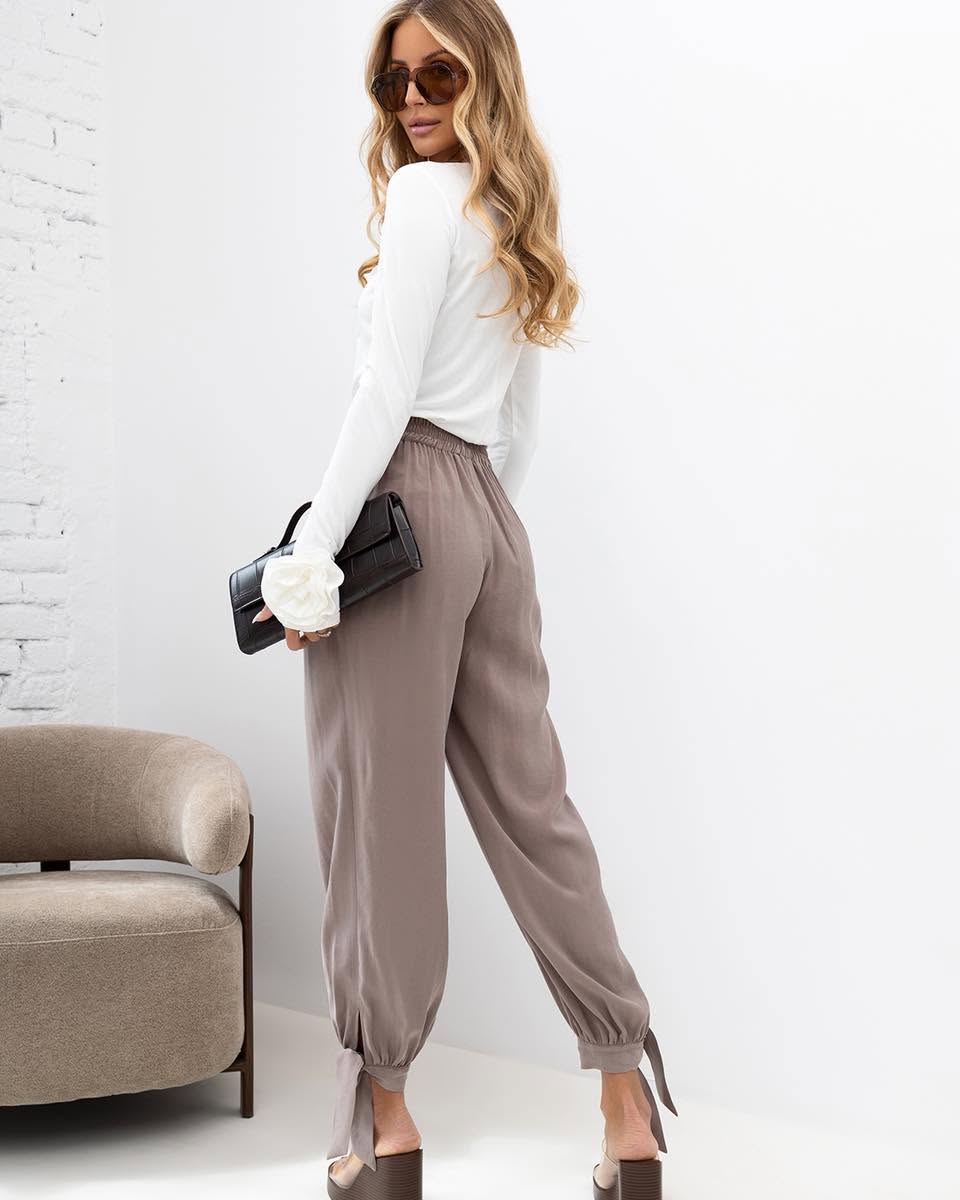 Spodnie damskie Gaya Jolmar z wiązaniem fango - obrazek 3