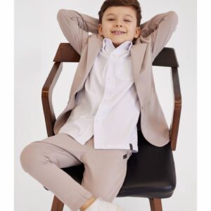 Garnitur Chłopięcy Marynarka Spodnie All For Kids beż