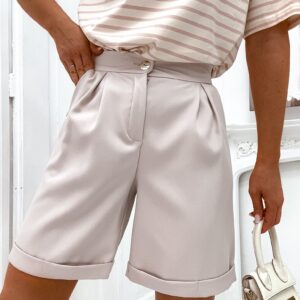 Szorty damskie Stayhere jasny beż