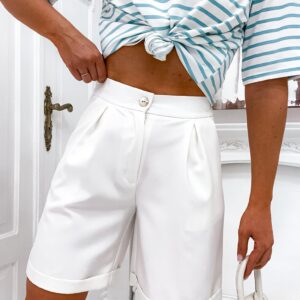 Szorty damskie Stayhere ecru