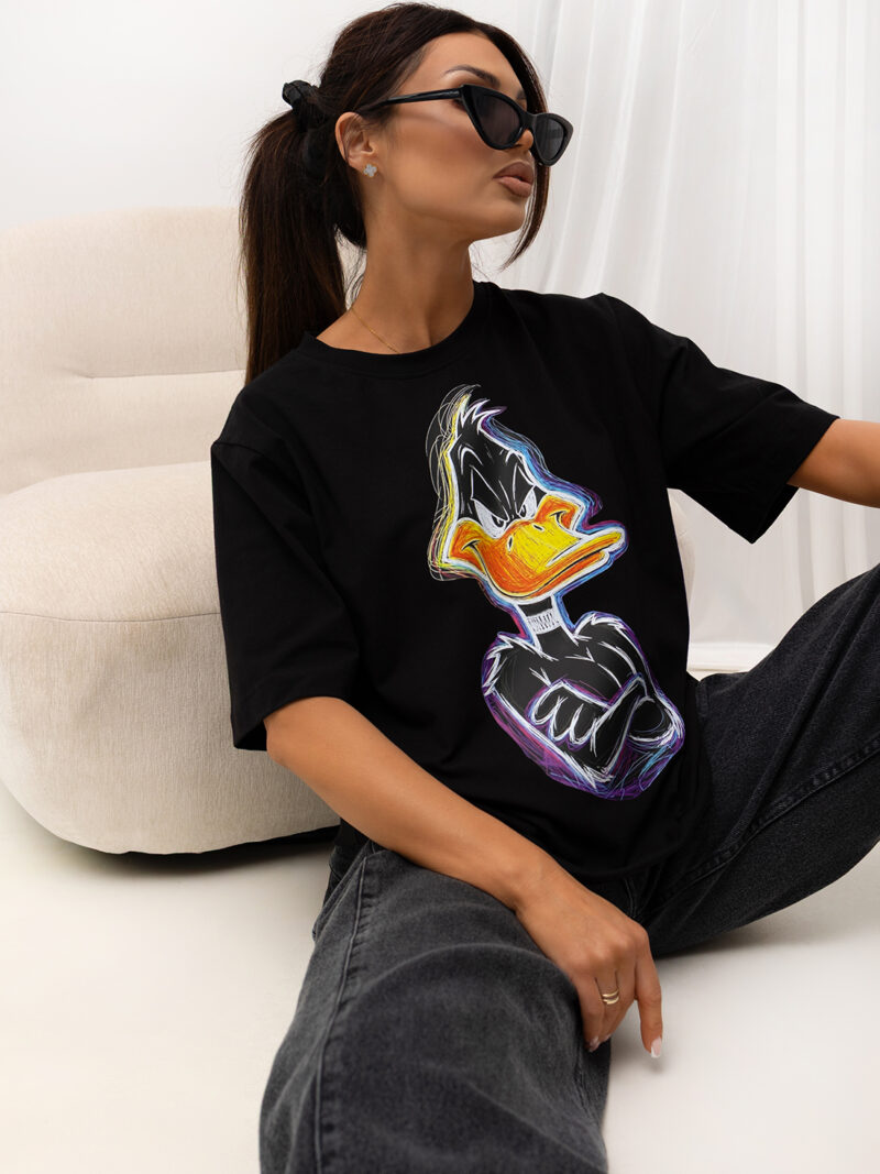Bluzka t-shirt Kaczor Daffy Lara Fashion