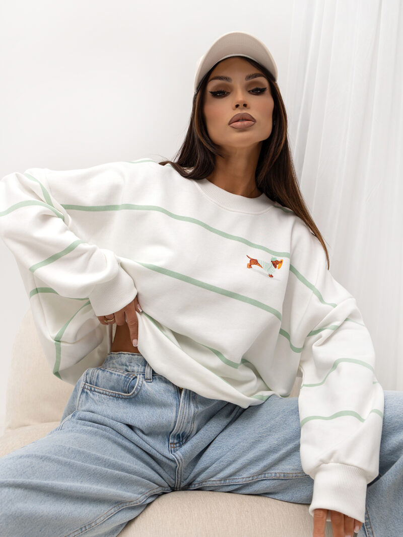 Bluza damska Jamnik Sausage Stripe Lara