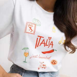 Bluzka t-shirt Italia Bella Vacanza Lara Fashion