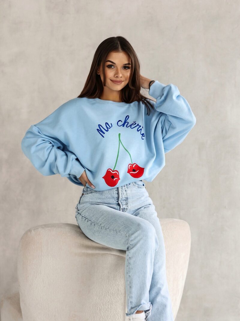 bluza damska Ma Cheri Lara Fashion błękitna