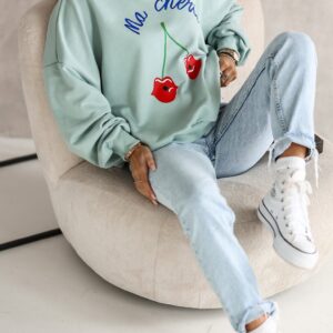 bluza damska Mon Cheri Lara Fashion szałwia