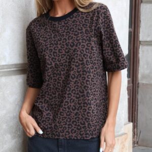 Bluzka damska BOCCA panterka bawełniana T-shirt UNI S M L