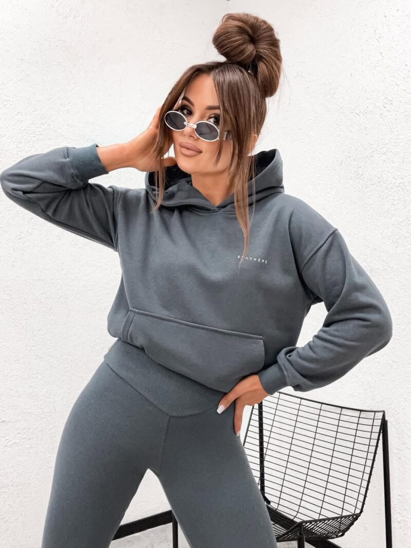 Bluza damska Kangurka Stayhere szara