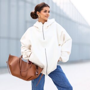 Bluza damska Double Zip Lara Fashion