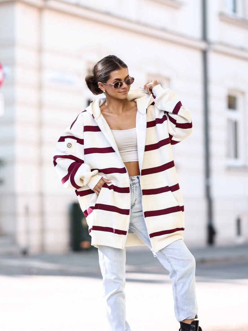 Bluza damska Stripe Comfort Lara Fashion