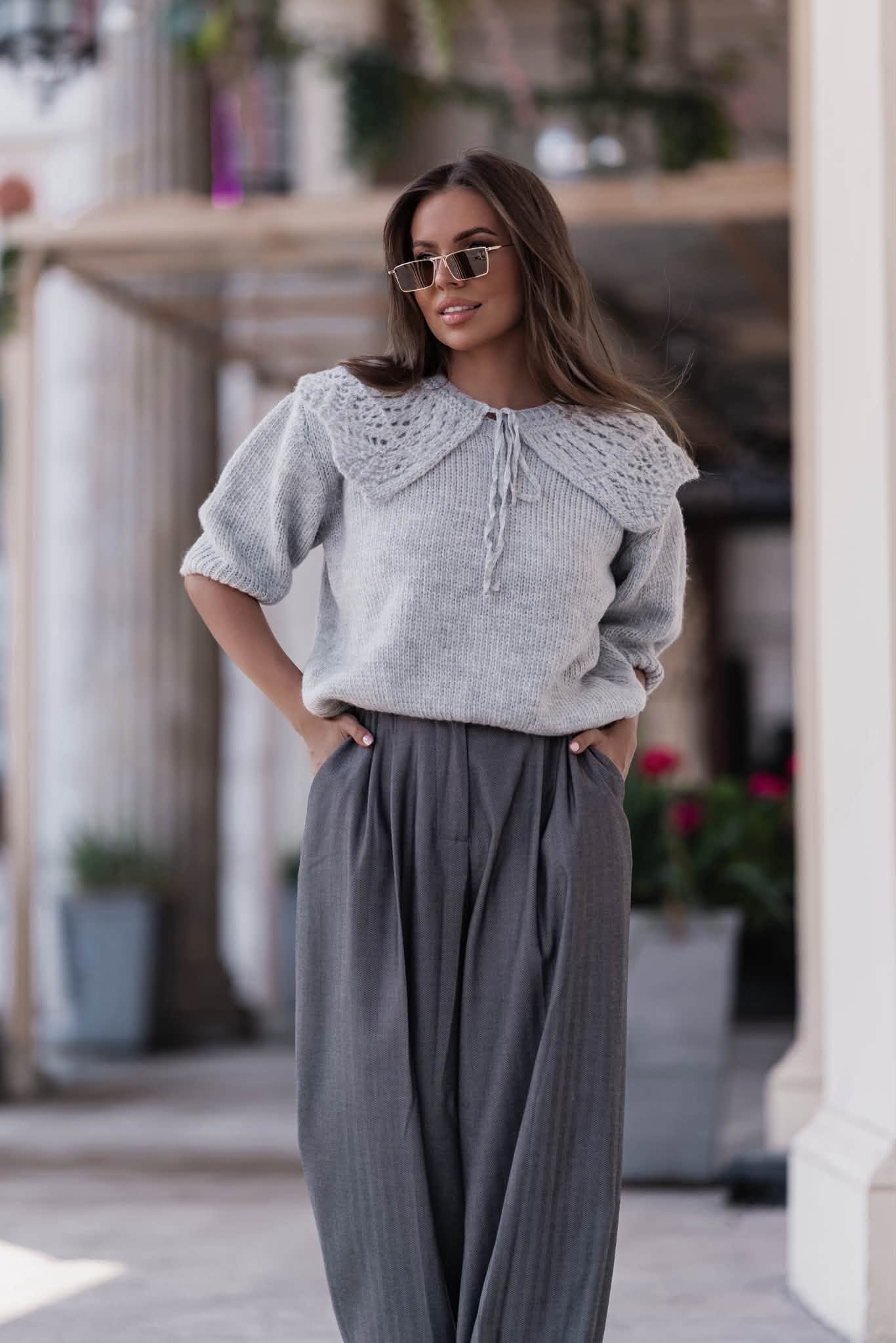Sweter damski z kołnierzykiem Pola - obrazek 6