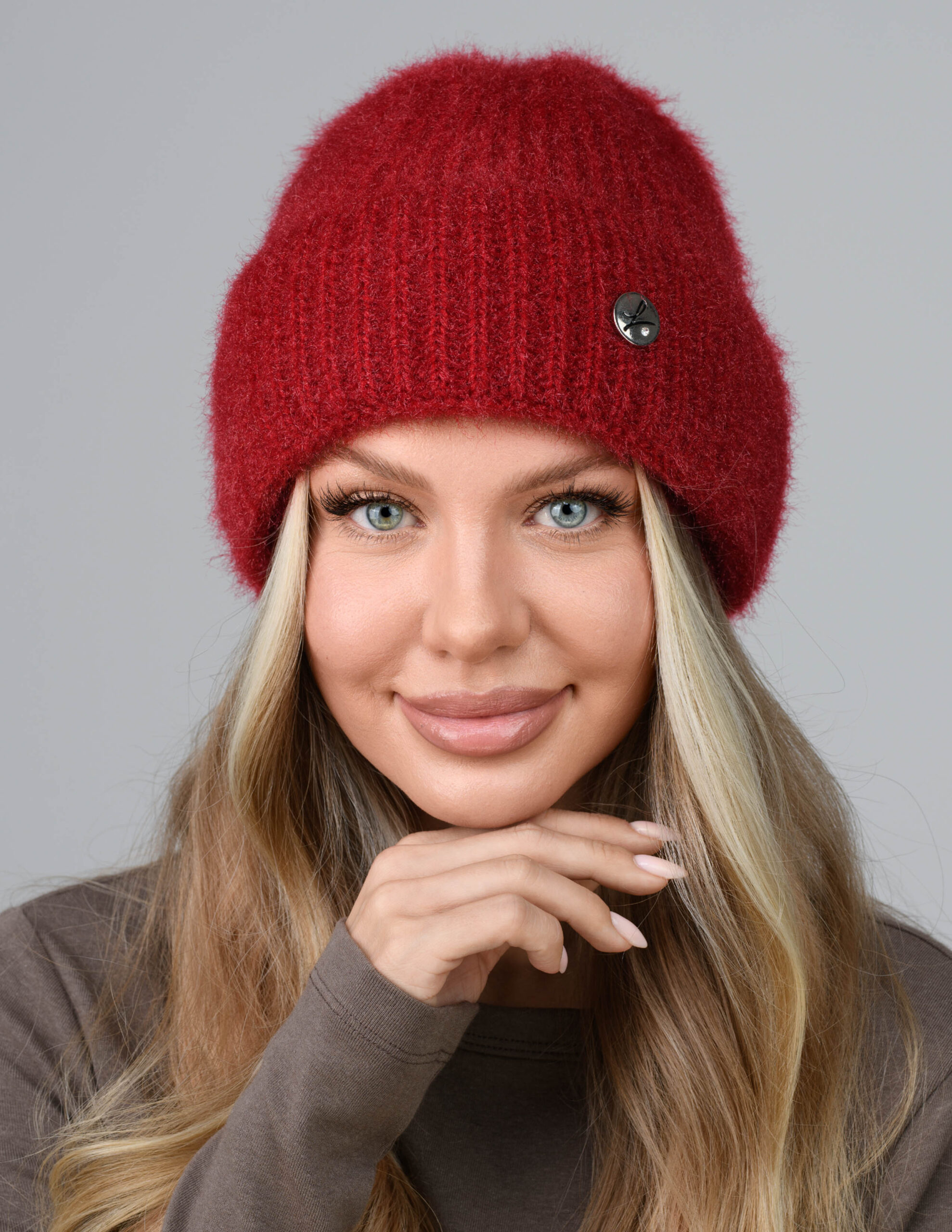 Czapka damska z moherem Lema - obrazek 31