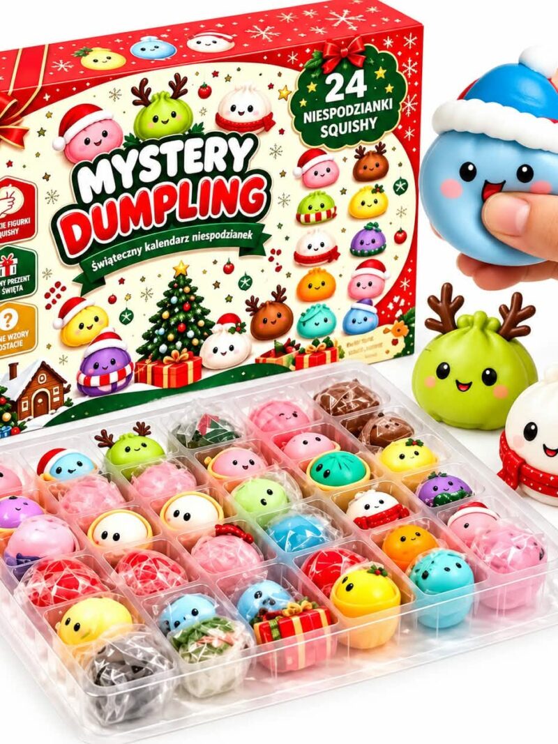 Kalendarz Adwentowy 2026 Squishy 24 Niespodzianki Zabawki Sensoryczne Prezent