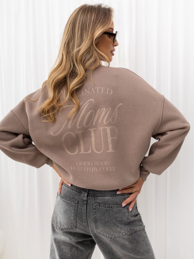 Bluza damska Caffeinated Mom Lara brąz