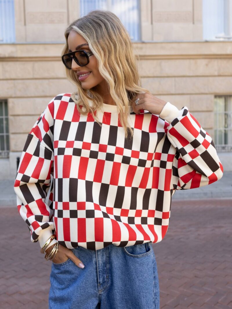 Bluza damska Tetris Lara czerwona